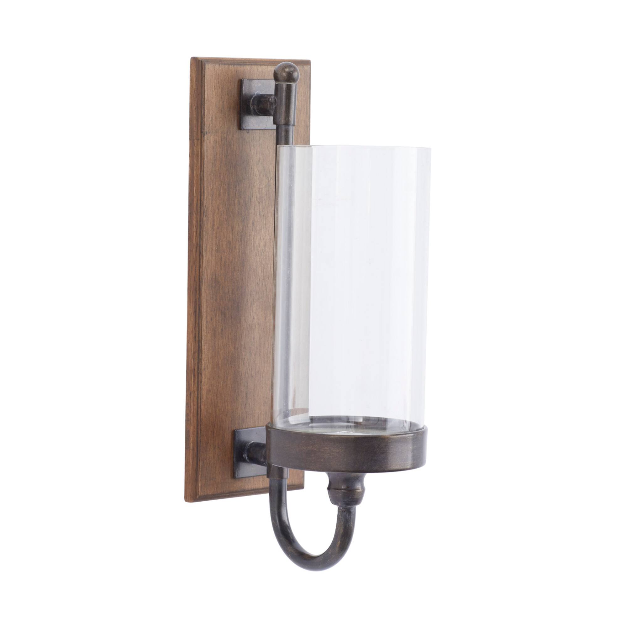 Brown Fir Farmhouse Wall Sconce, 16" x 5"